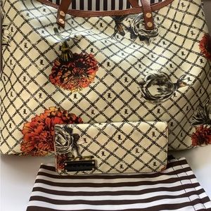 L.A.M.B. Marigold bag and wallet